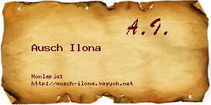 Ausch Ilona névjegykártya